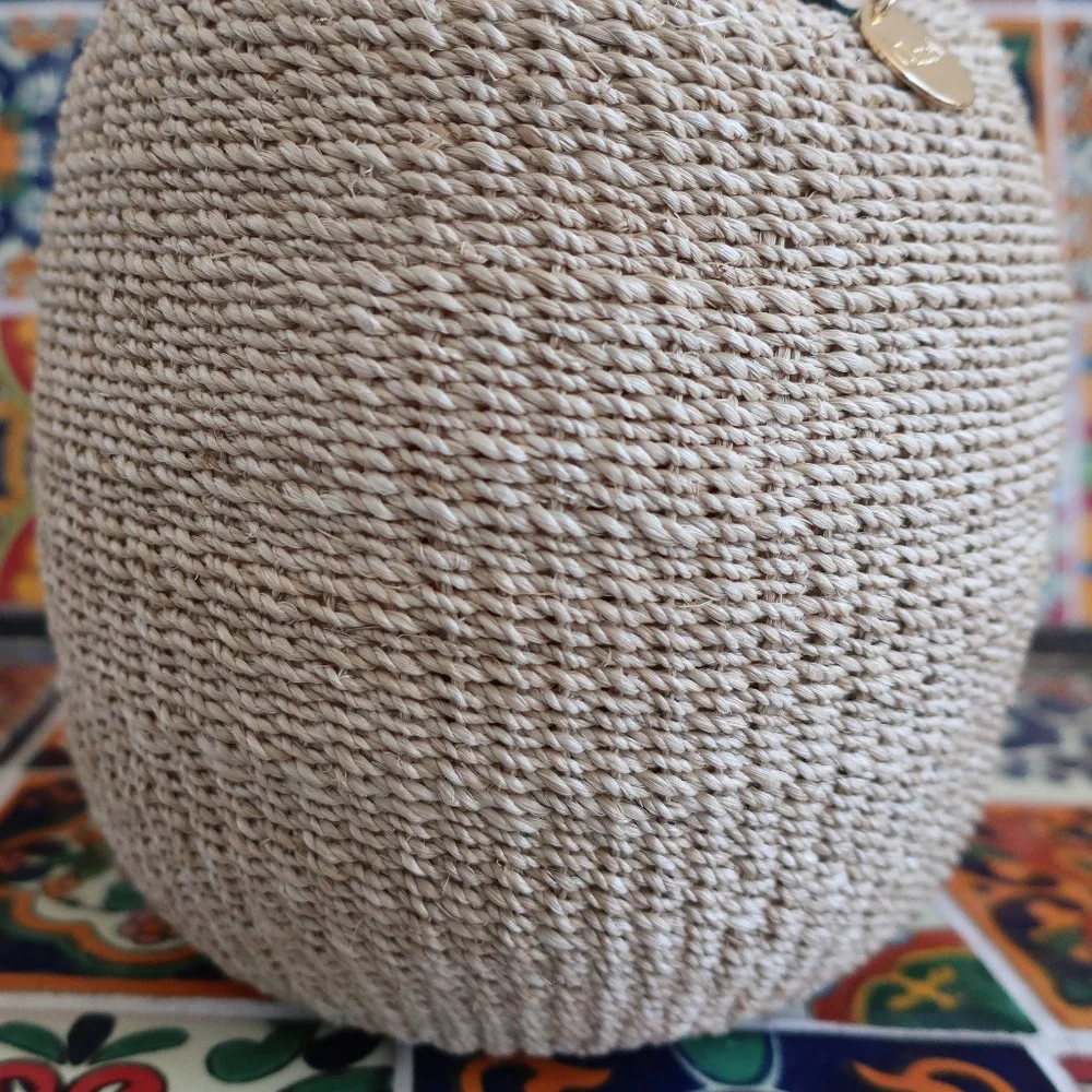 Clare V. Pot de Miel in Cream w/Tortoise Resin Top Handle - Picture 4 of 13